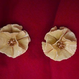 Clip on vintage earrings